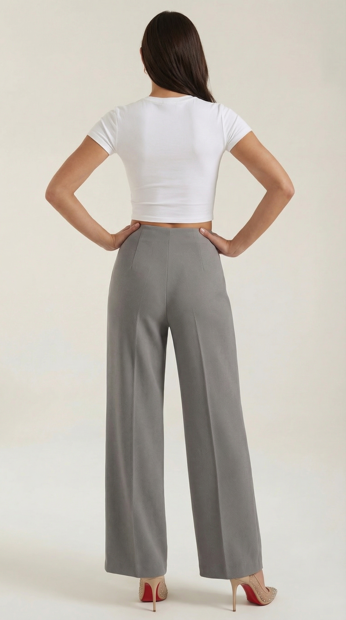 Pantalones Baggy Brooke de Cintura Media