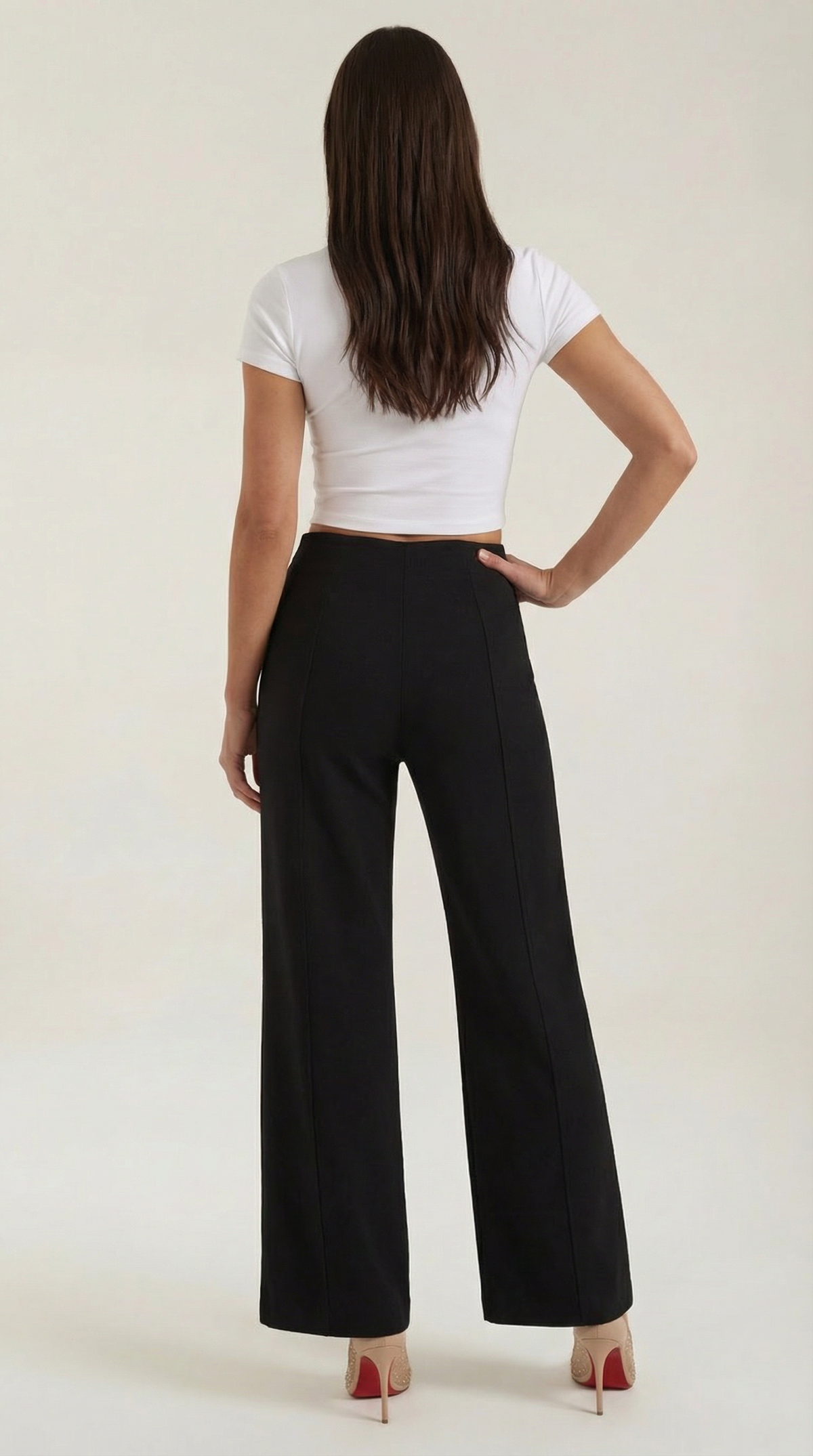 Pantalones Baggy Brooke de Cintura Media
