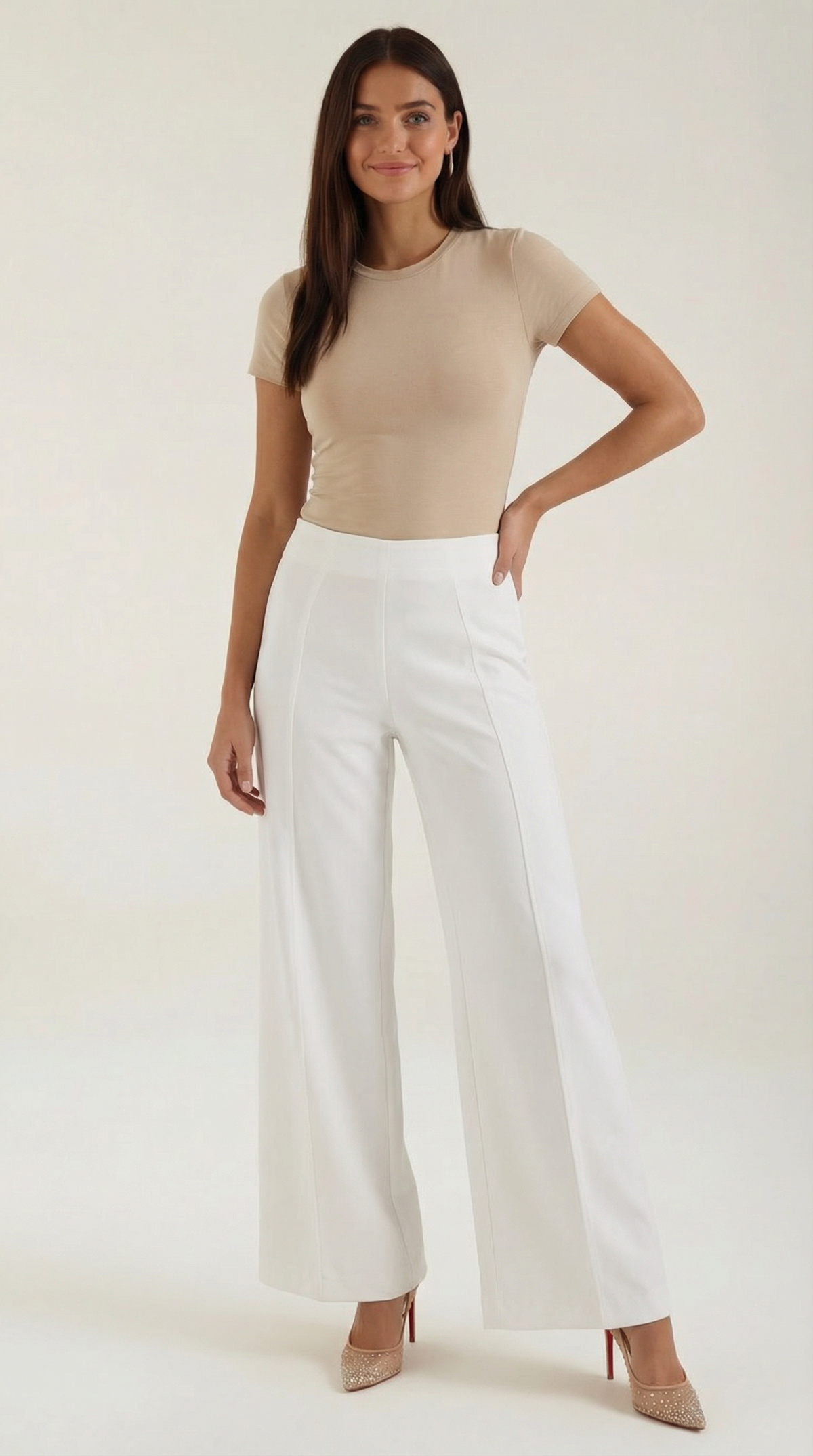 Pantalones Baggy Brooke de Cintura Media