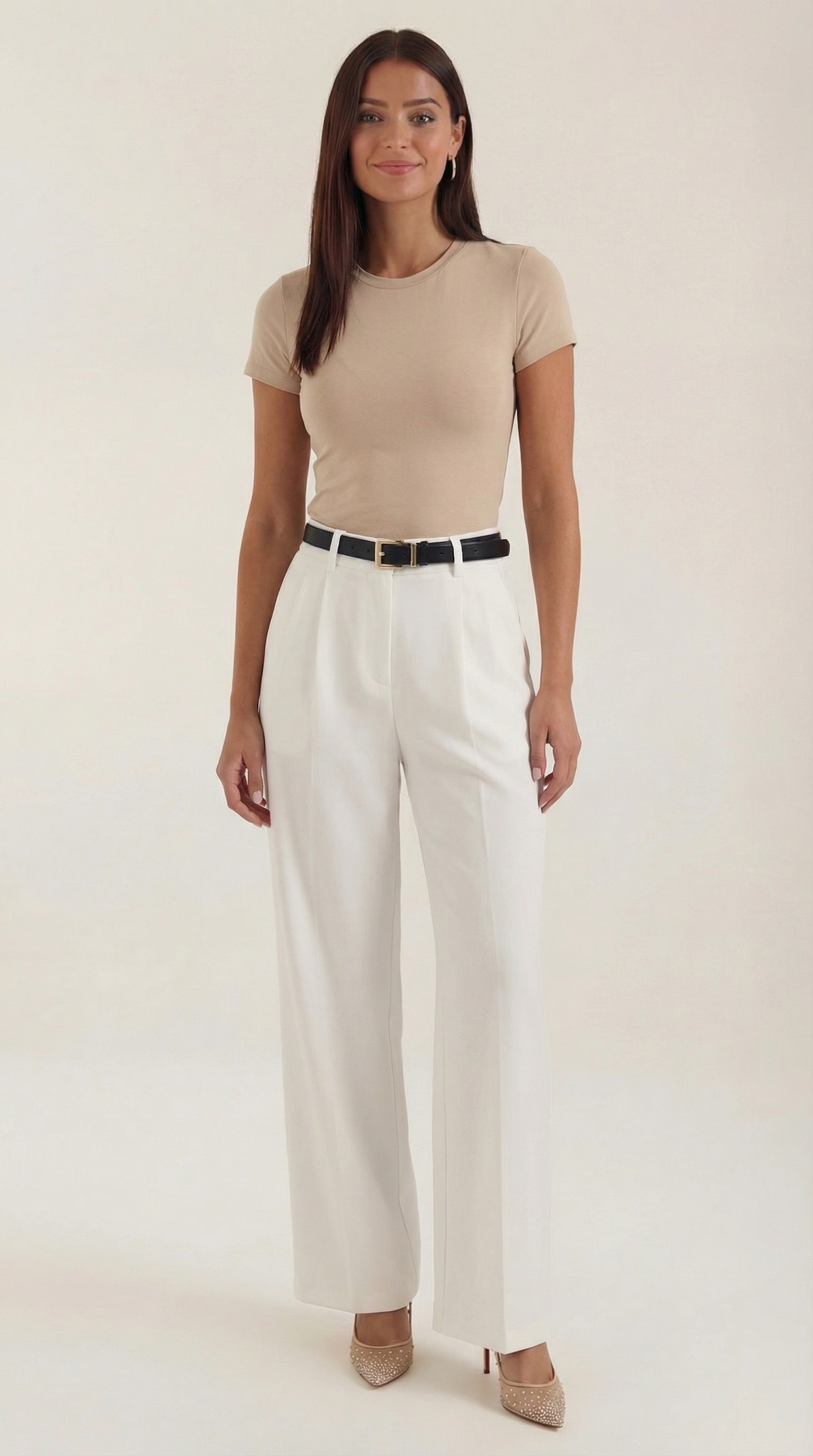 Pantalón Claire de corte recto y cintura alta