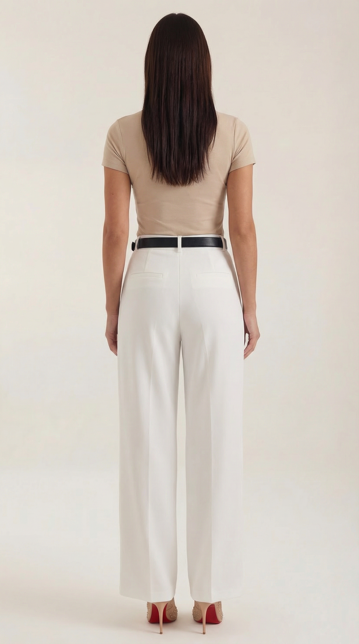 Pantalón Claire de corte recto y cintura alta