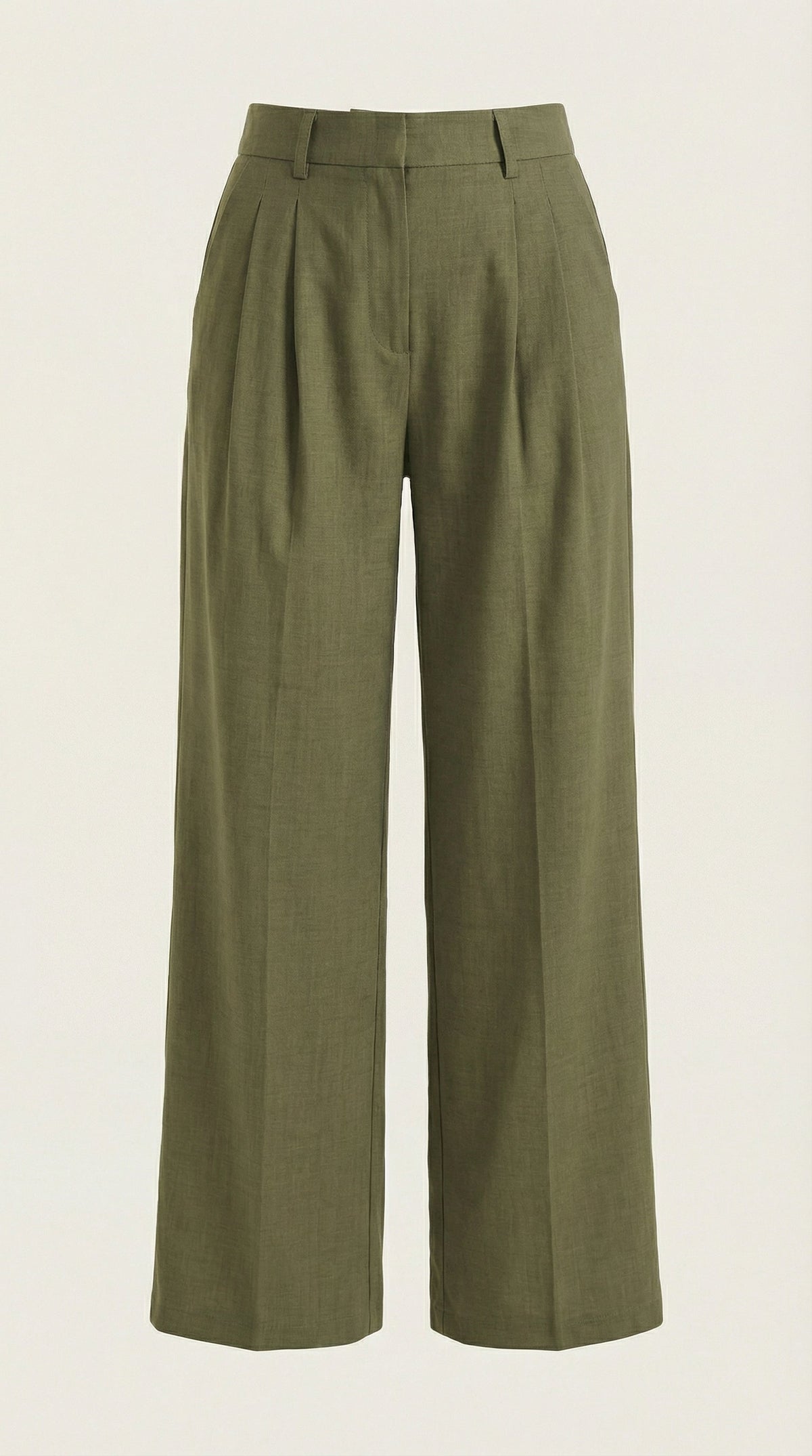 Pantalones Plisados de Cintura Alta Courtney