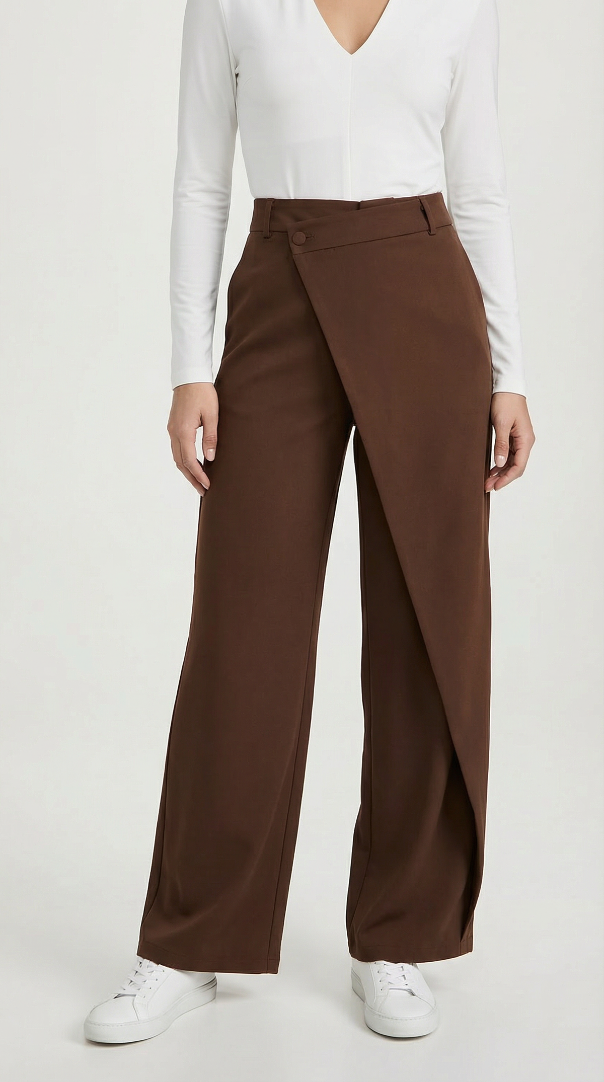 Asymmetric Denim Pants