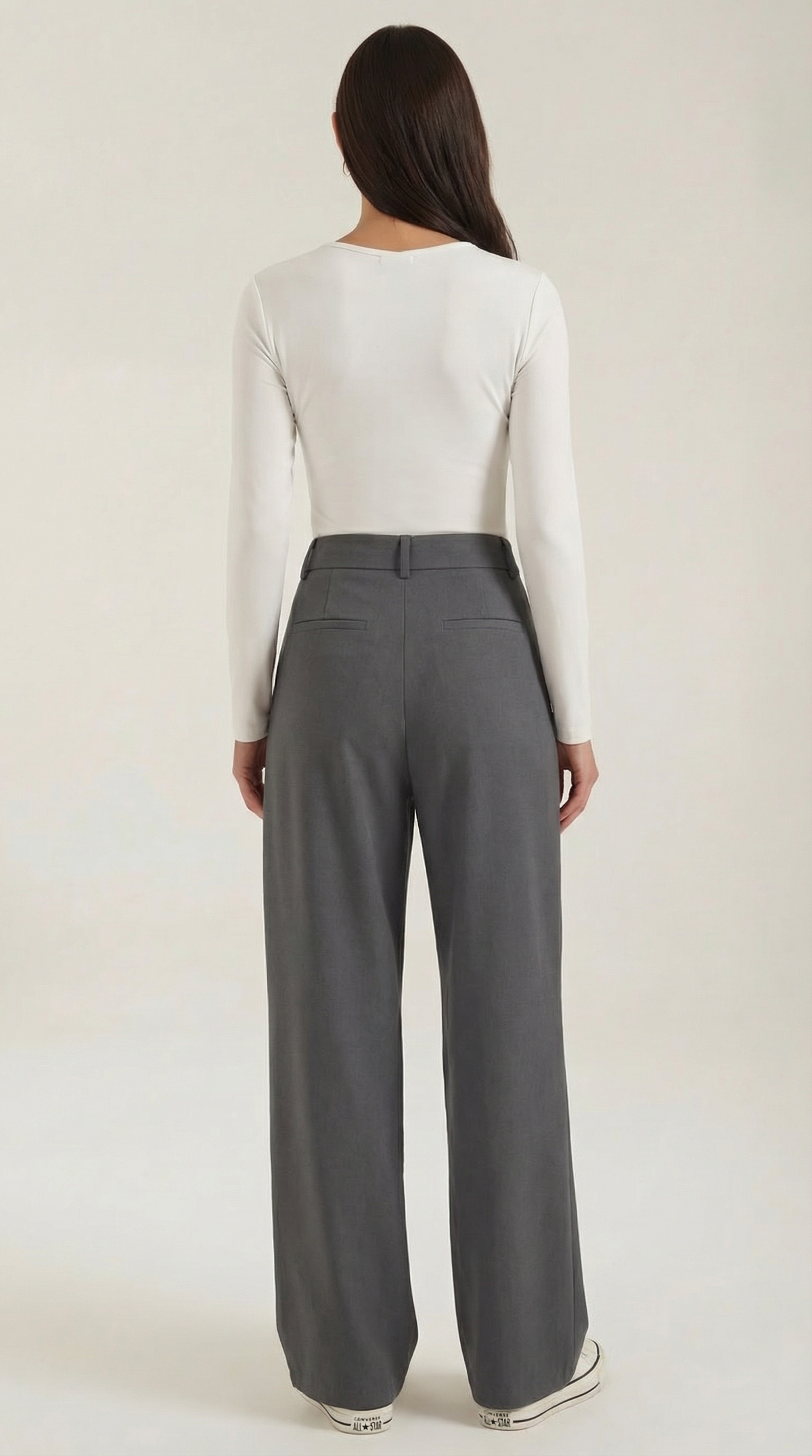 Asymmetric Denim Pants