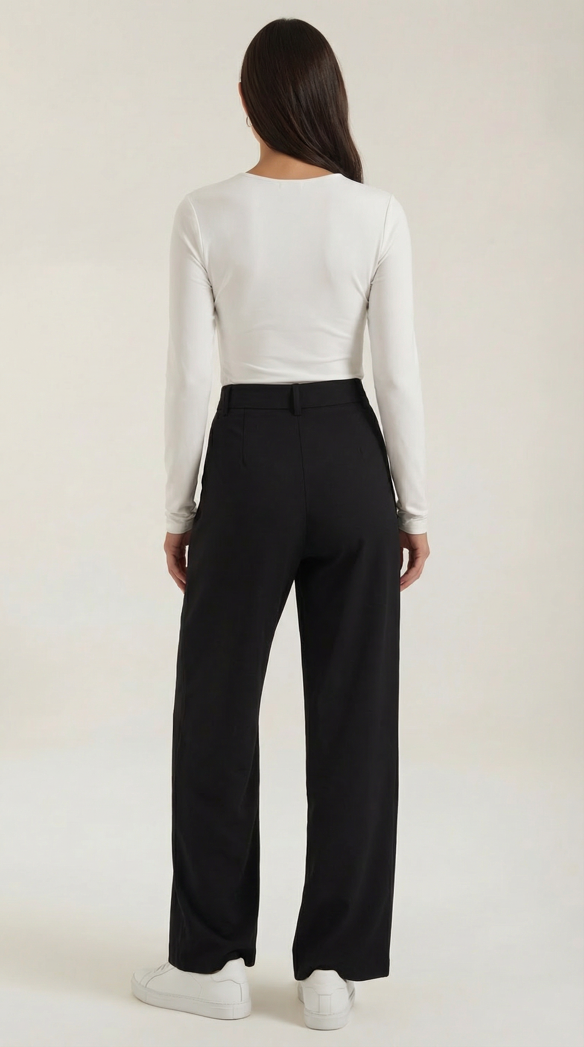 Asymmetric Denim Pants