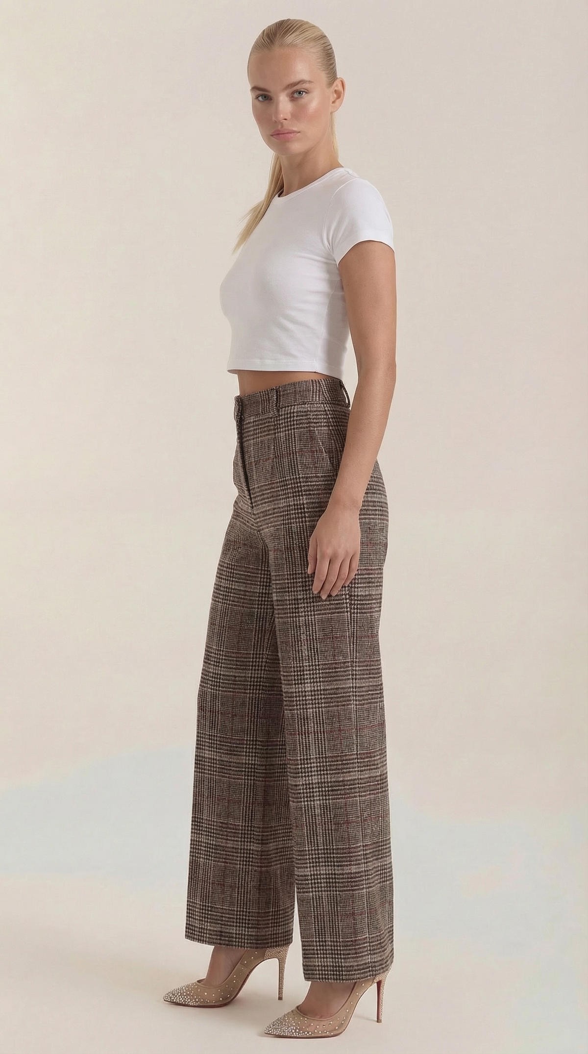 Pantalones de cuadros Leigh