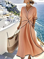 SANTORINI™ | VESTIDO ELEGANTE PRIMAVERAL